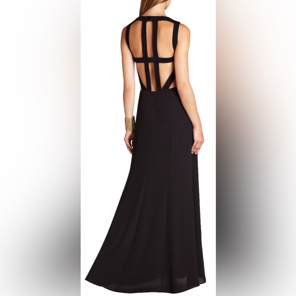 New!! BCBGMaxAzria Black Angelinah Backless Dress
